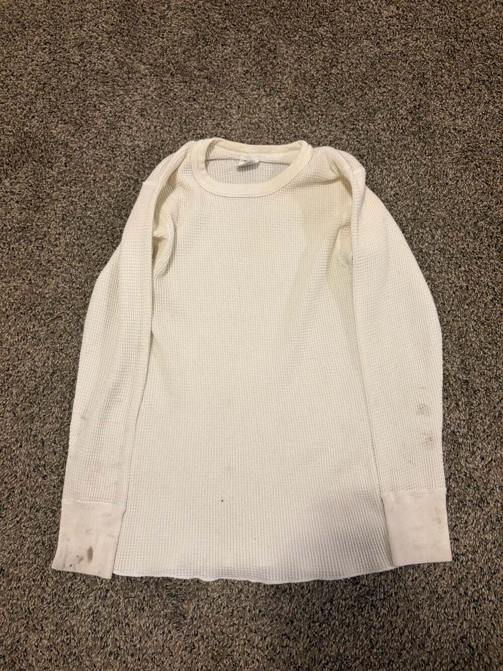 Vintage J.E. Morgan Long Johns Waffle Knit Thermal Shirt Made in USA